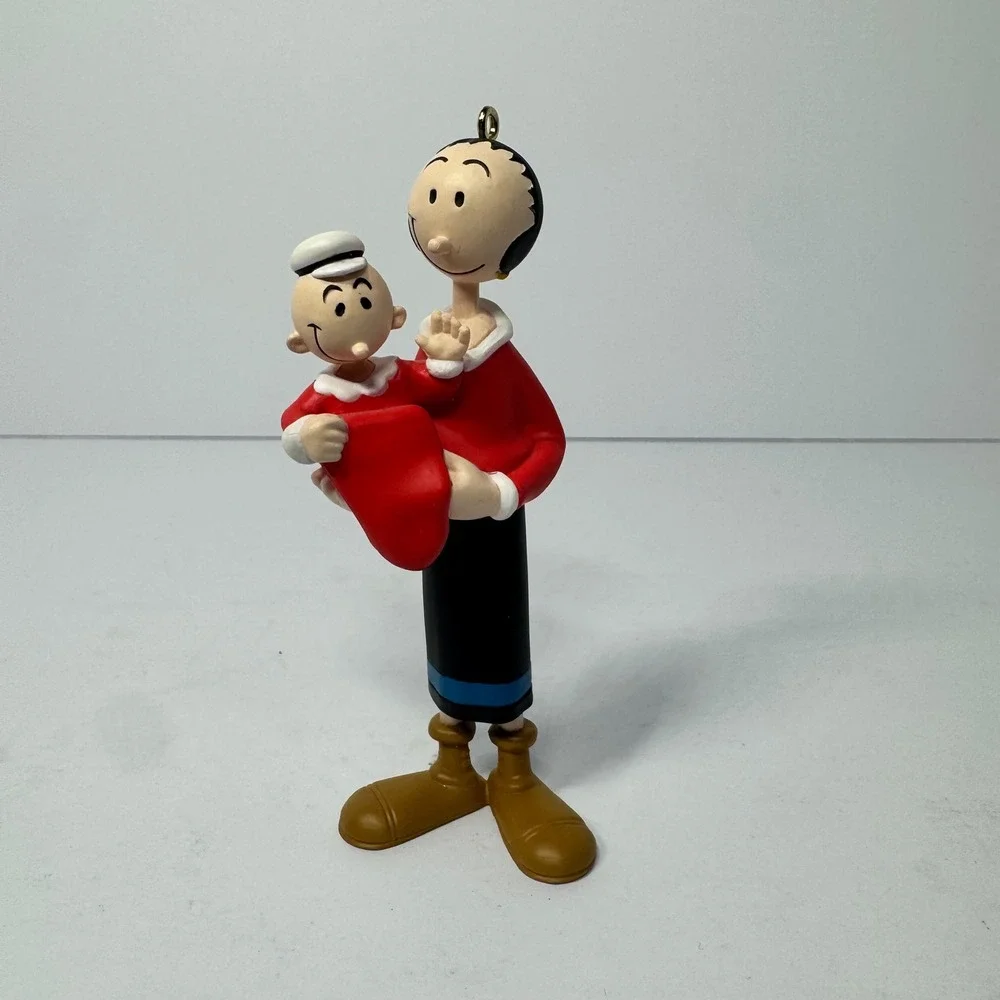 Vintage 1995 Hallmark Keepsake Olive Oyl and Swee'Pea Popeye Ornament Figurine‎